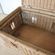 Wicker box with a lid
