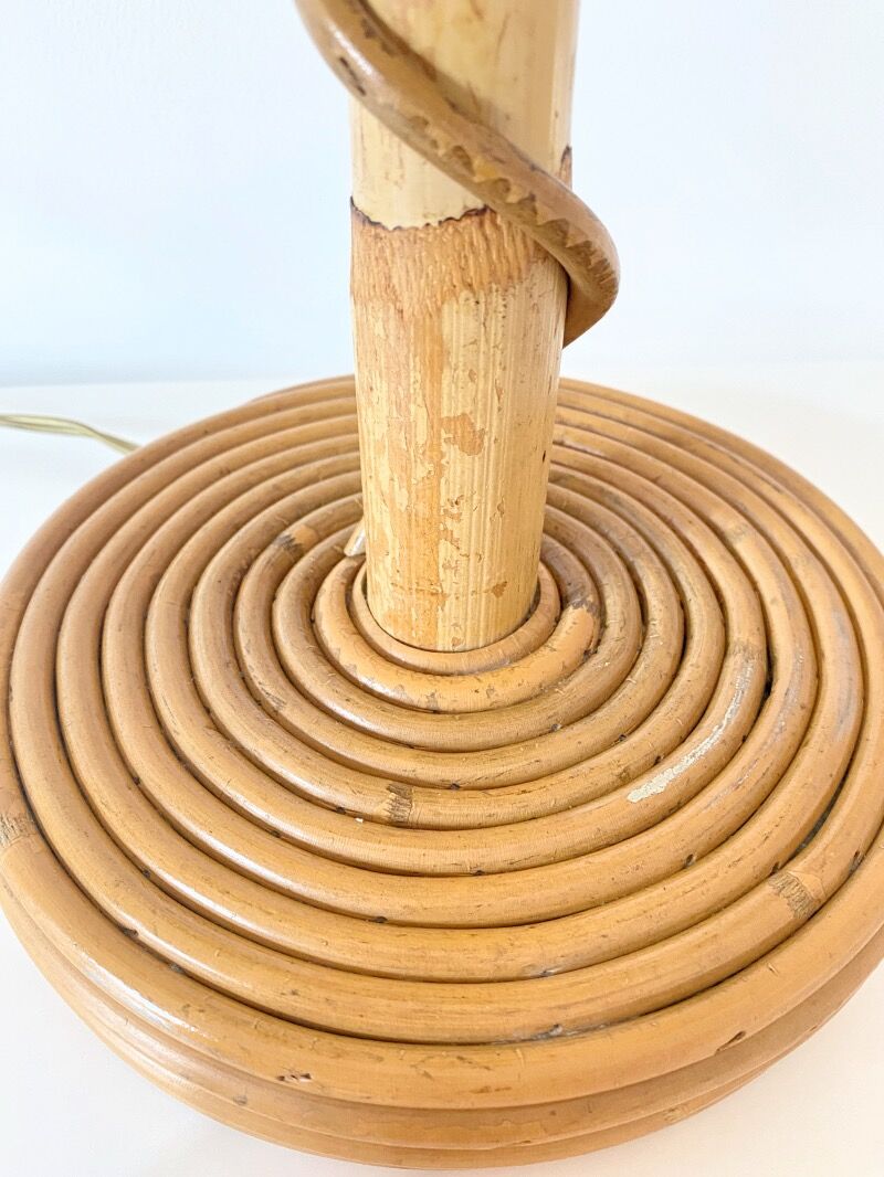 Louis Sognot rattan lamp