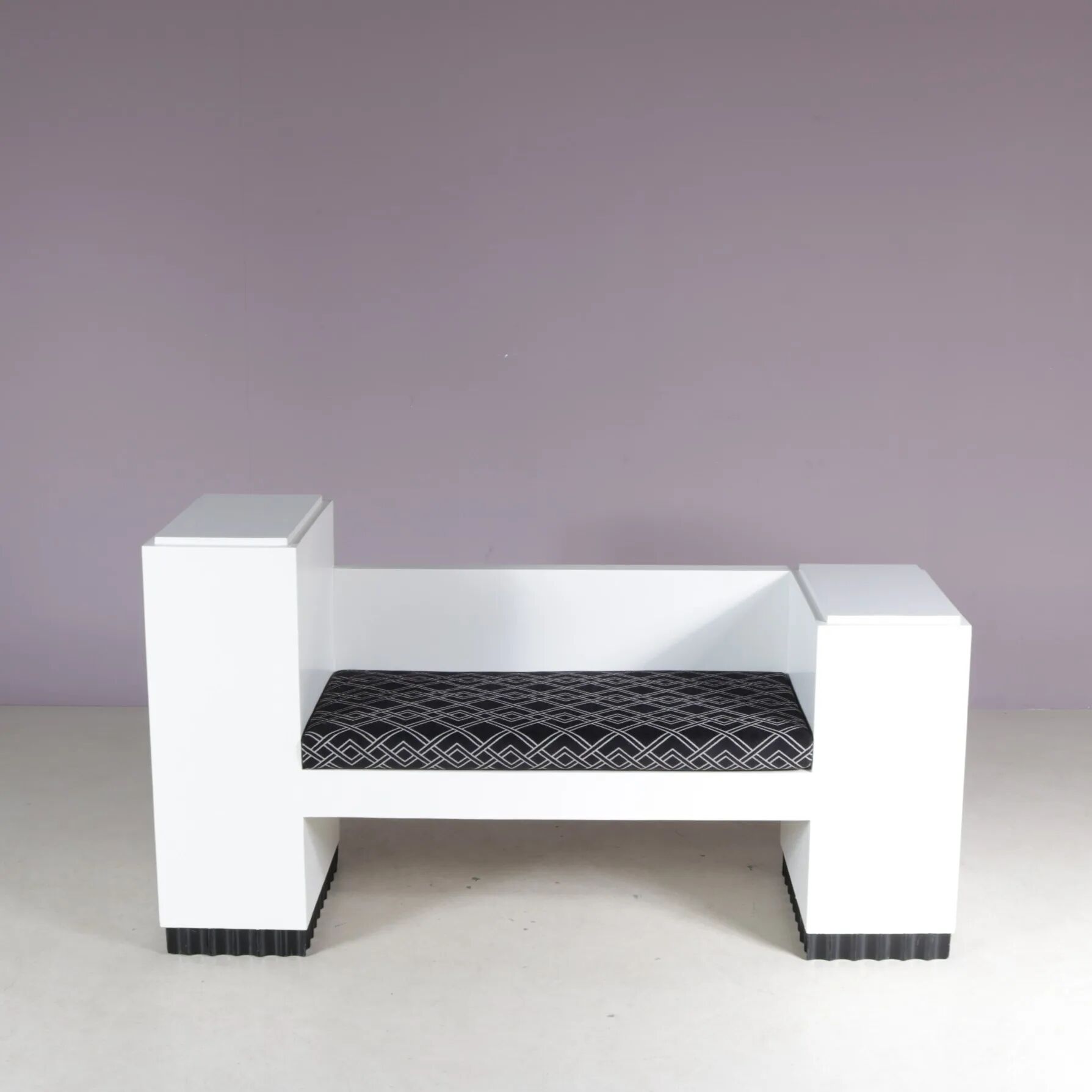 1930s Wiener Werkstätte style bench from Austria