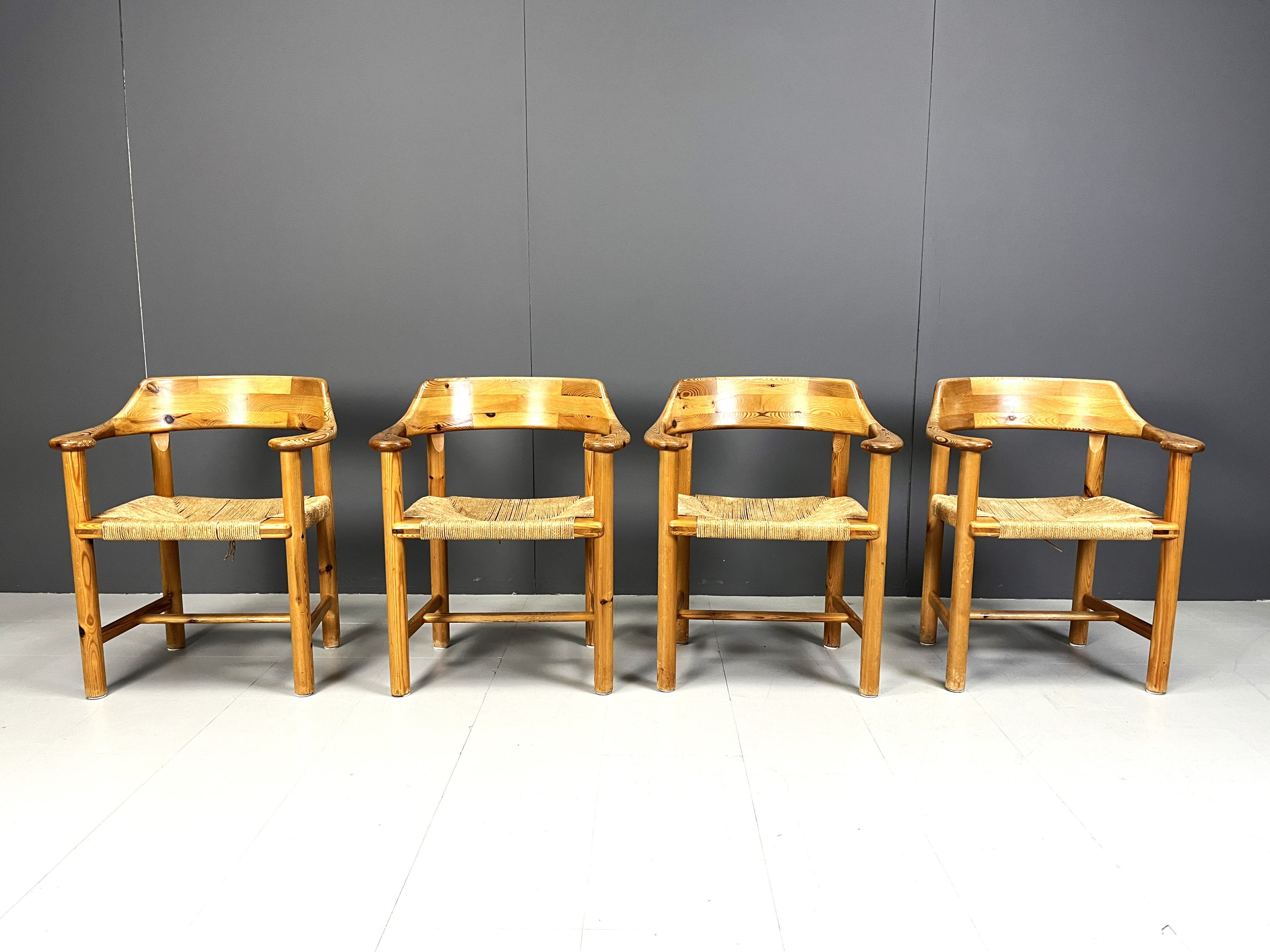 Rainer Daumiller pine wood dining chairs for Hirtshals Savvaerk - set
