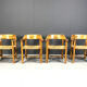 Rainer Daumiller pine wood dining chairs for Hirtshals Savvaerk - set