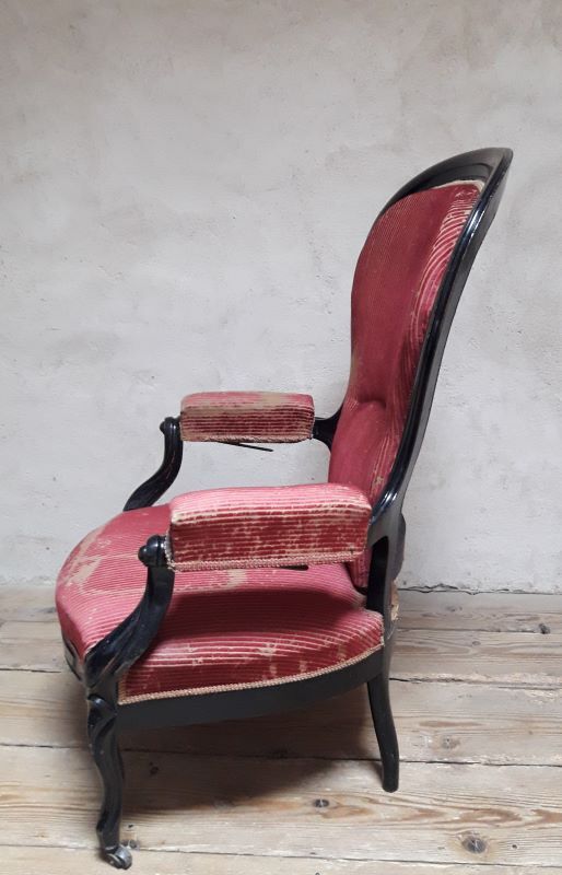 Voltaire armchair with rack and pinion XIX°
