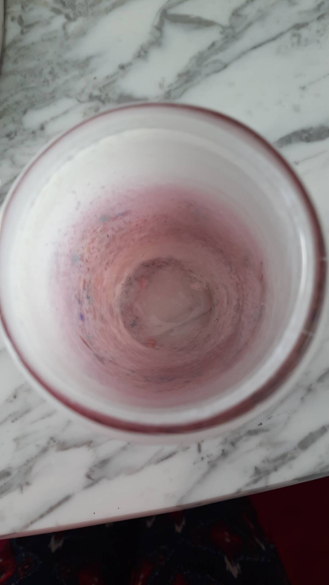 Vase/ large hand-blown glass