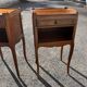 Pair of antique wooden bedside tables, Louis XV style