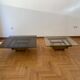 Vintage 1970s Square Coffee Table in Brass and Smoked Glass, David Hicks