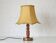 Large Vintage Bedside Lamp / French Style Table Light / Gold Textile Shade