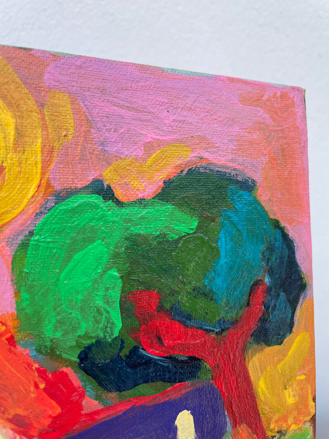 Oil on panel Fauvism landscape