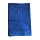 Drap ancien en lin et coton teinté en bleu Méditerranée