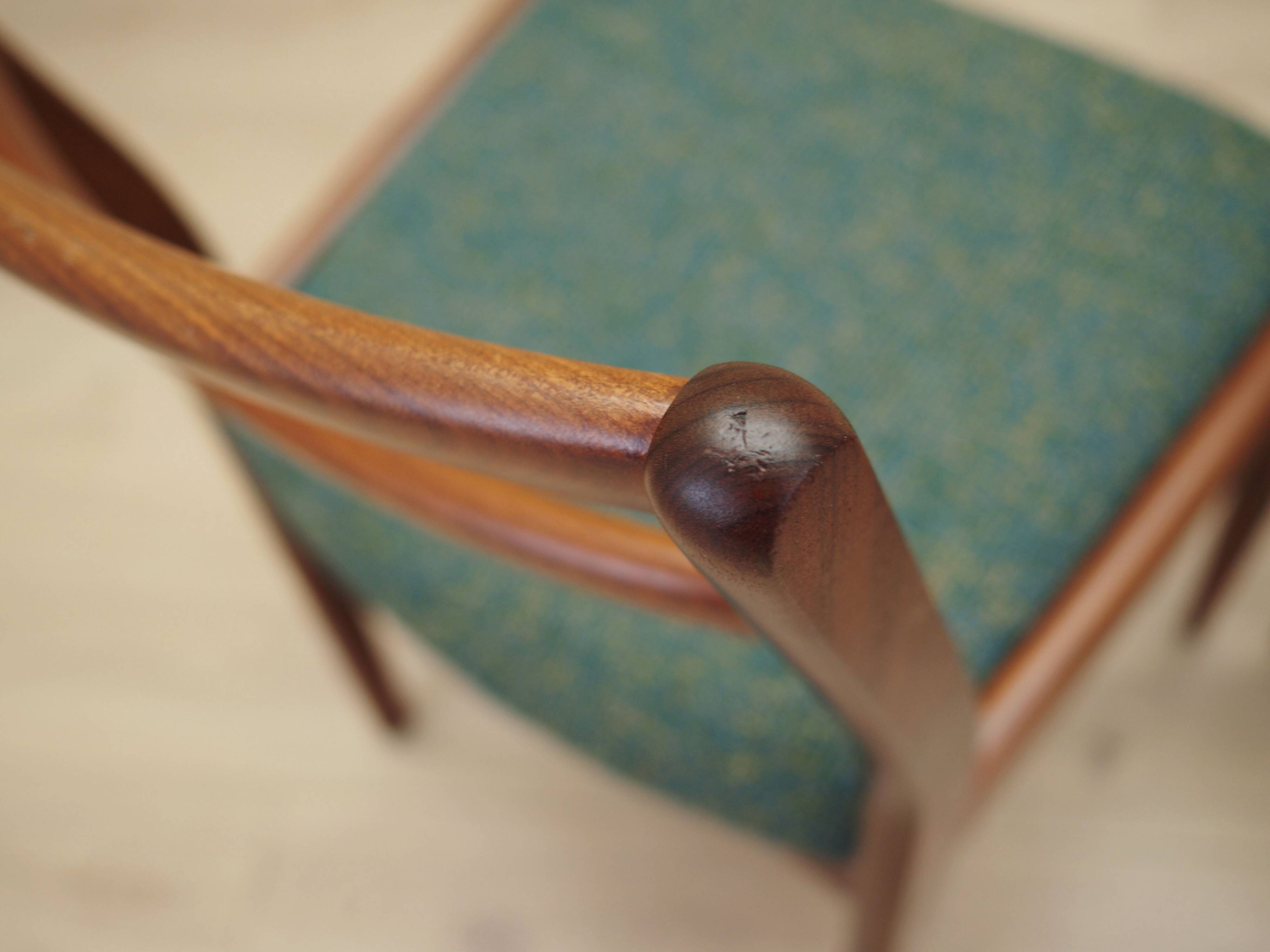 Set of two teak chairs, Danish design, 1970s, production: Denmark
