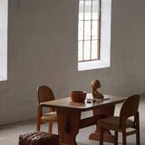 Swedish solid pine dining table from the mid-20th century, Åby Möbelfabrik, 1940s.