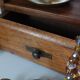 Vintage wooden table dressing table mirror 28x67cm