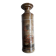 Vintage stoneware vase with naive decoration.