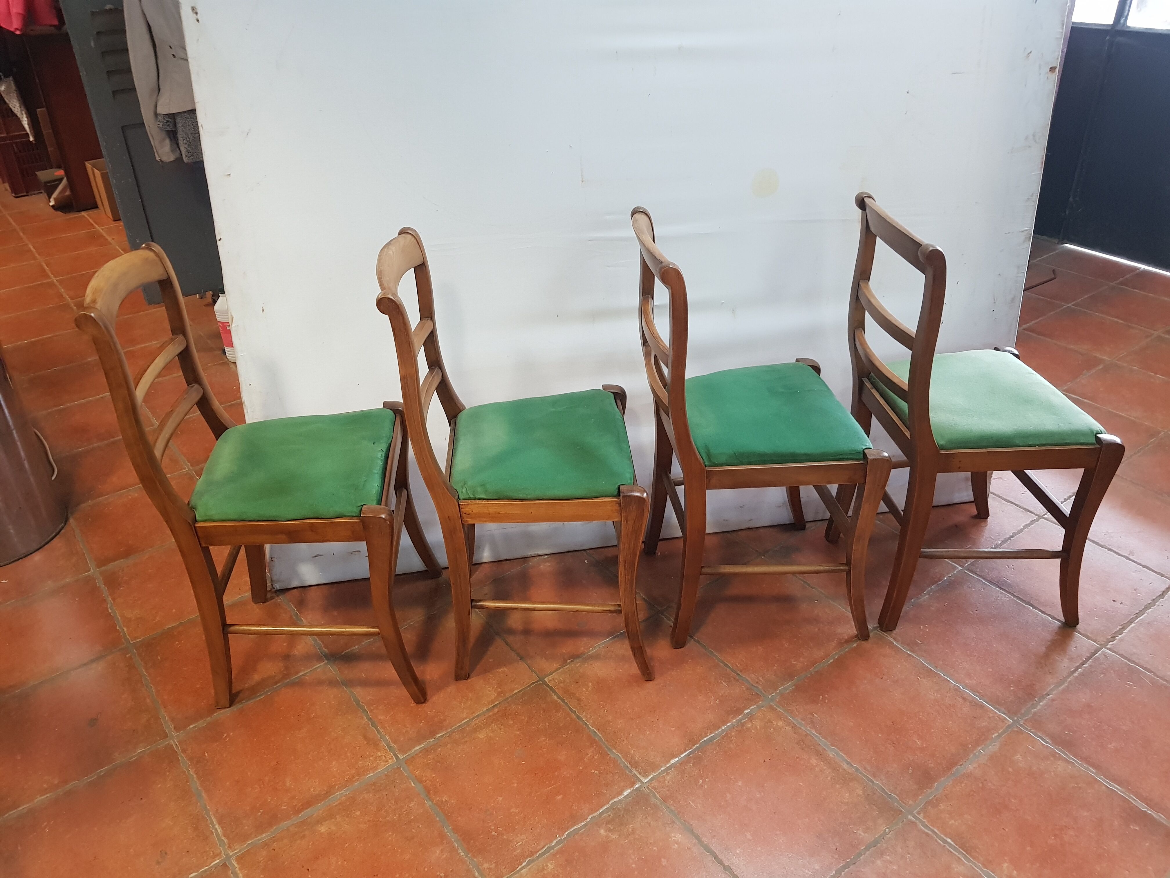 4 Louis-Philippe-style chairs in cherry