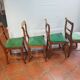 4 Louis-Philippe-style chairs in cherry