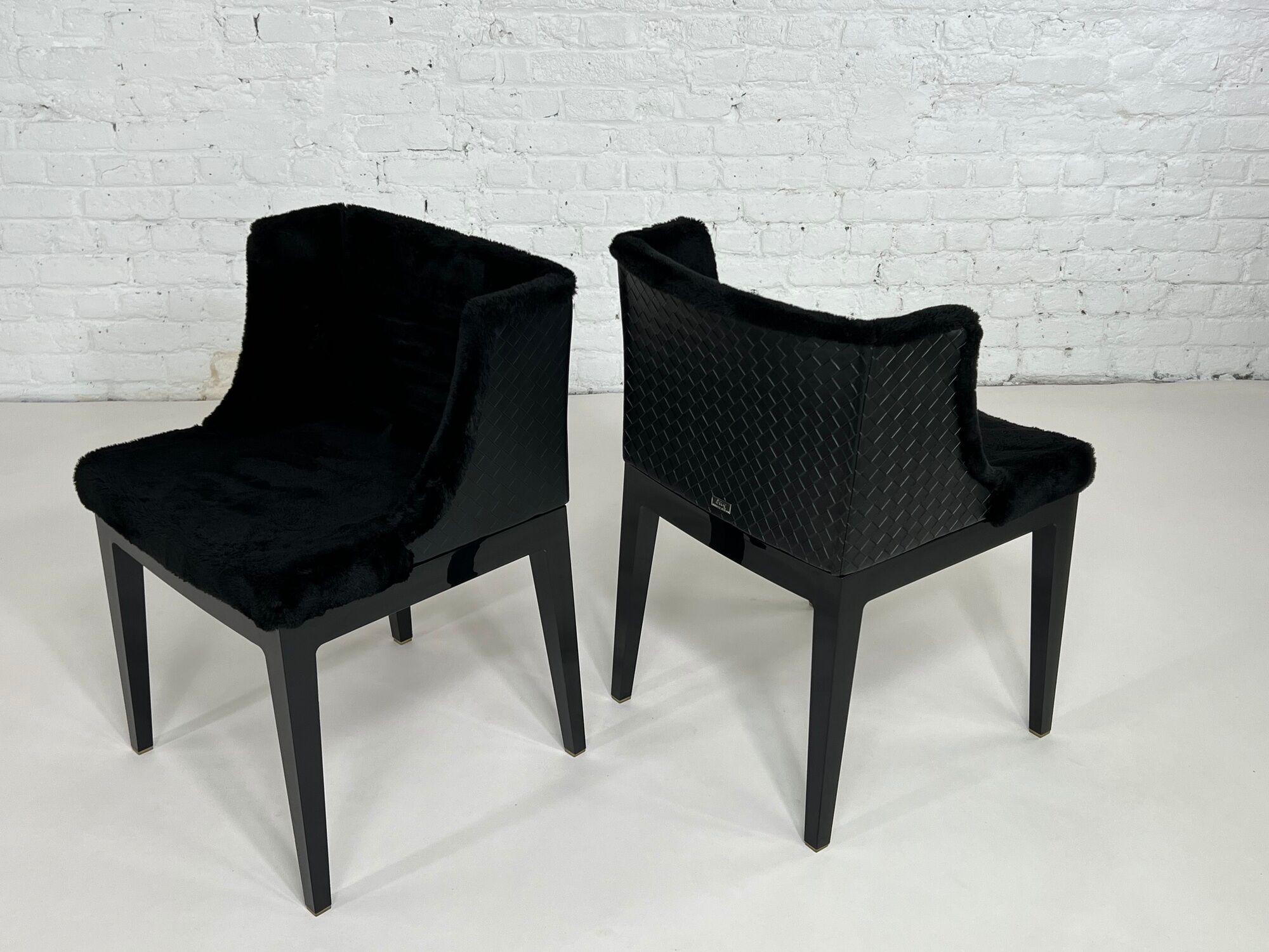 Pair of armchairs Mademoiselle Kravitz design Philippe Starck for Kartell