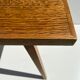 Wooden coffee table compass legs 50s