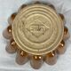 Ocher ceramic cake dish
