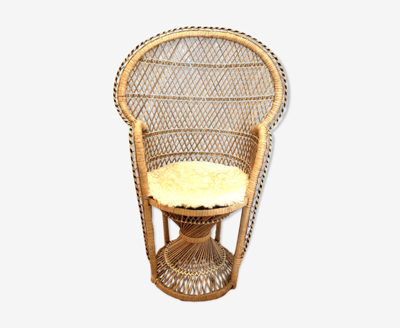 Fauteuil enfant en rotin