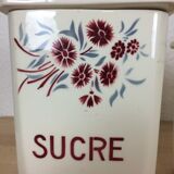 Set of 6 Old Ceramic Spice Pots Badonviller