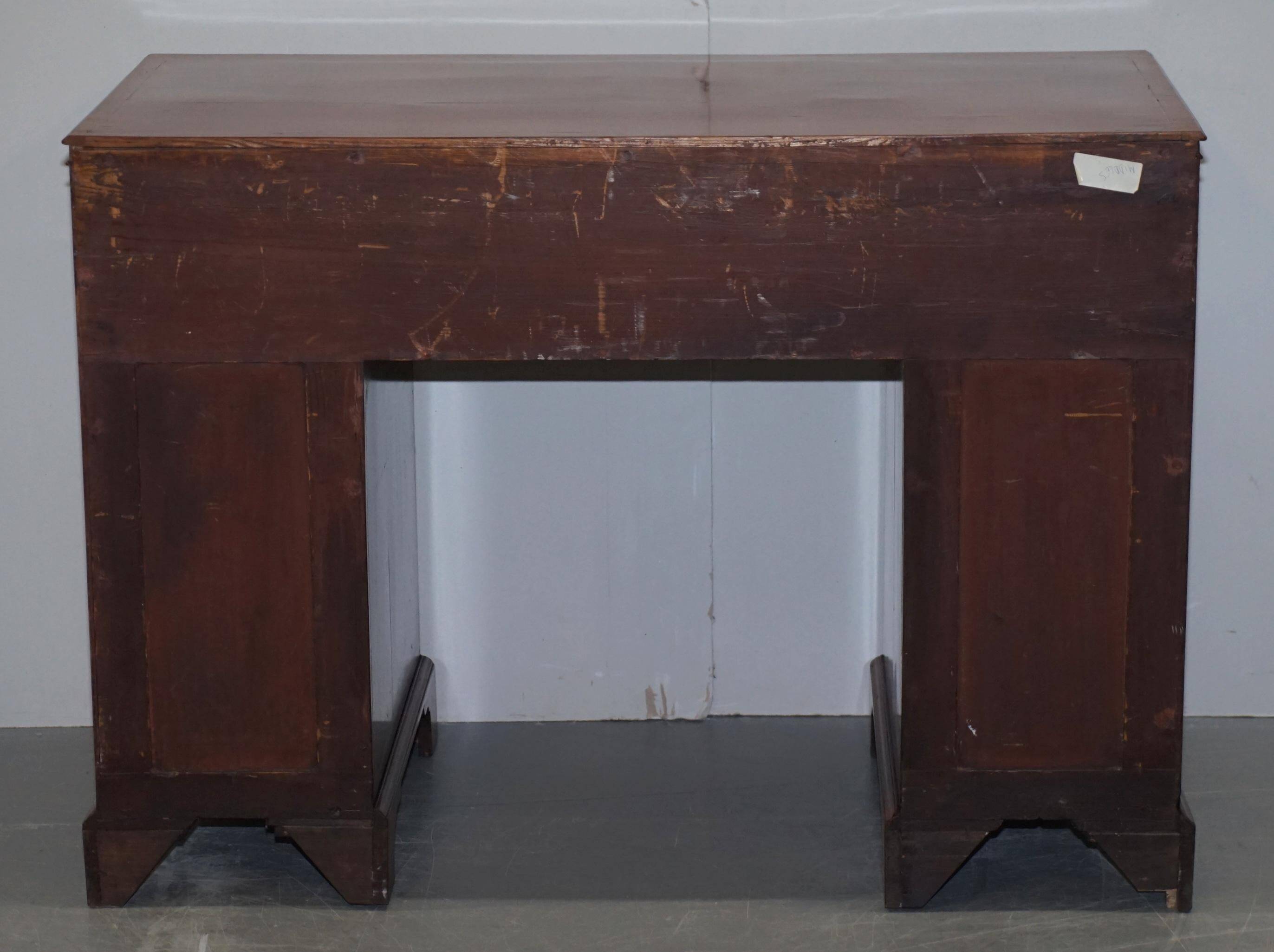 Georgian military campaign desk Regency with large map drawer