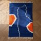 Handmade pure wool Moroccan rug 3x2 m