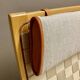 Scandinavian design swivel armchair and ottoman