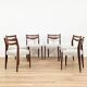 Set of 6 Scandinavian solid wood chairs – 1960s Nordic design