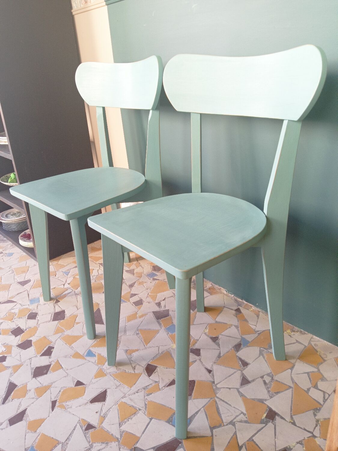 Pair of bistro chairs