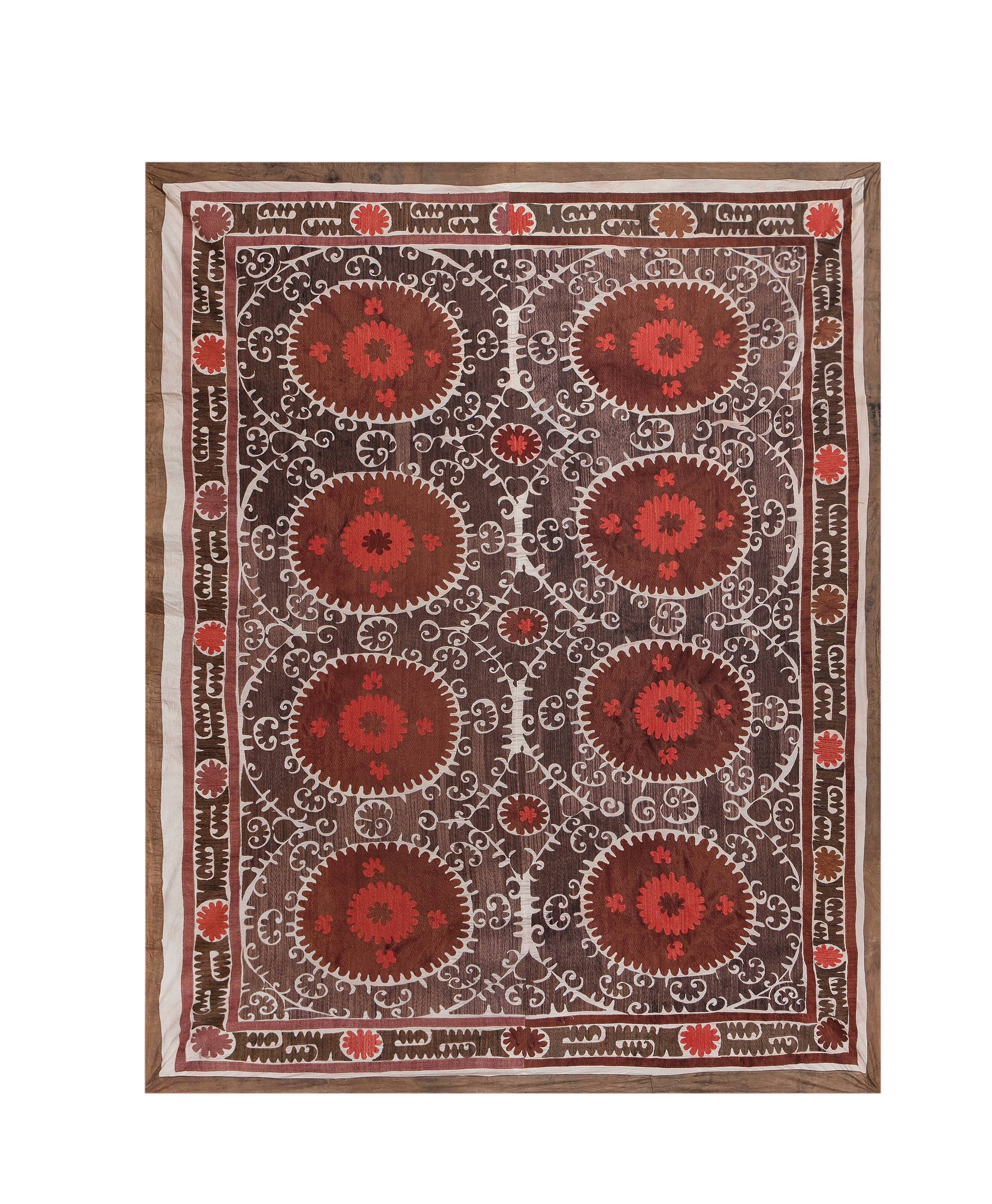 Hand knotted rug, vintage turkish rug 260x347 cm