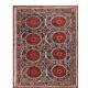 Hand knotted rug, vintage turkish rug 260x347 cm