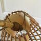 Floor lamp 60s bamboo rattan