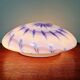 Ceiling light/wall sconce in blue and white Murano glass, 1970.