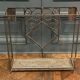 Art Deco umbrella stand in hammered ironwork 1930