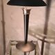 Mushroom lamp (said liner), h41 x l31, matt black