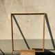 Old gilded wooden frame gilded with 19th century gold leaf