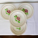 4 assiettes dessert de Digoin Sarreguemines modèle Beaucaire 210842