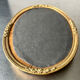 Antique Metal Gold colored Oval Picture Frame brass