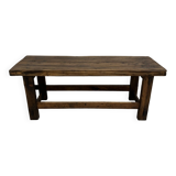 Old restored oak workbench