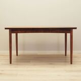 Table en palissandre, design danois, années 1970, production : Danemark