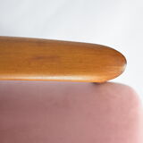 Original GFM-64 model, designer E.Homa, 1960s, upholstered, pink velvet