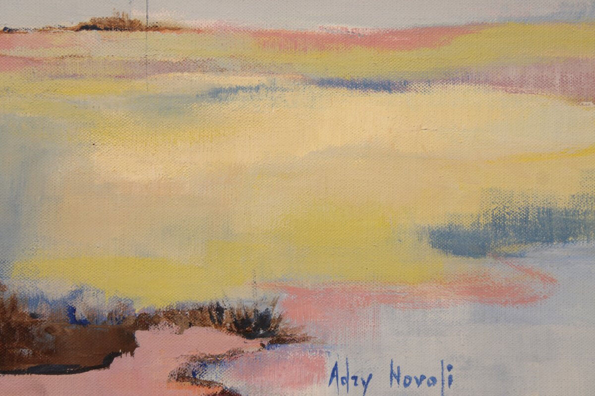 Oil painting on canvas "Evening Depth" by Adry Novoli
