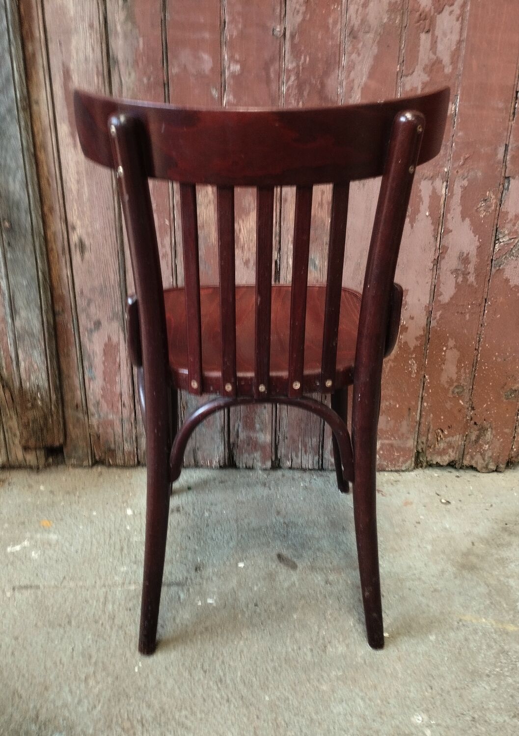 Turned wood bistro chair