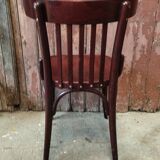 Turned wood bistro chair