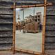 Antique Faux bamboo mirror 73 x 95 cm