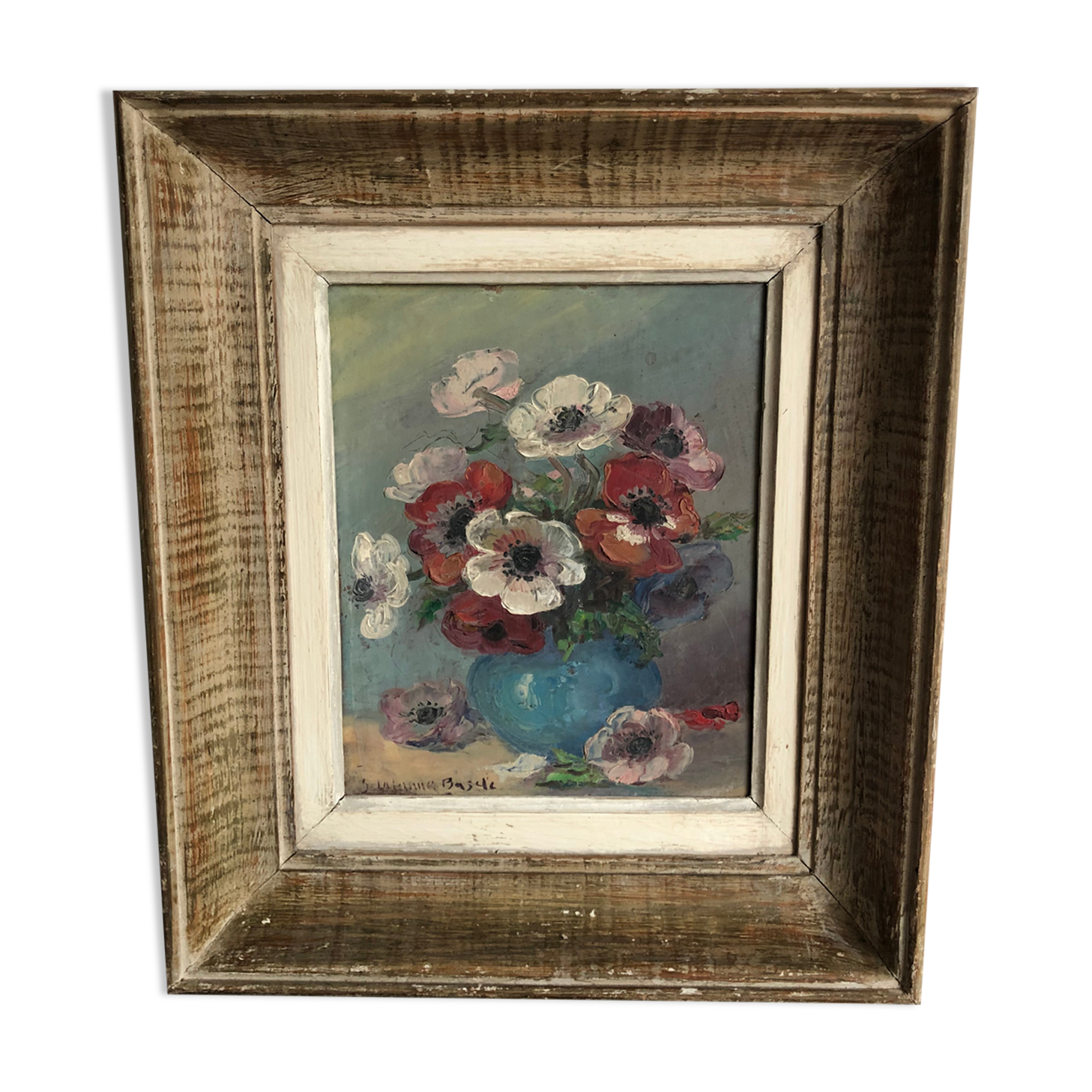 Painting bouquet of flowers