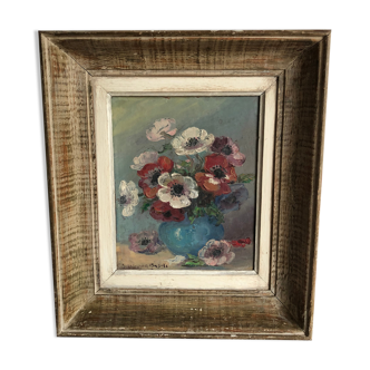 Painting bouquet of flowers