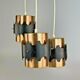 60s 70s lamp light ceiling lamp cascade lamp metal space age design