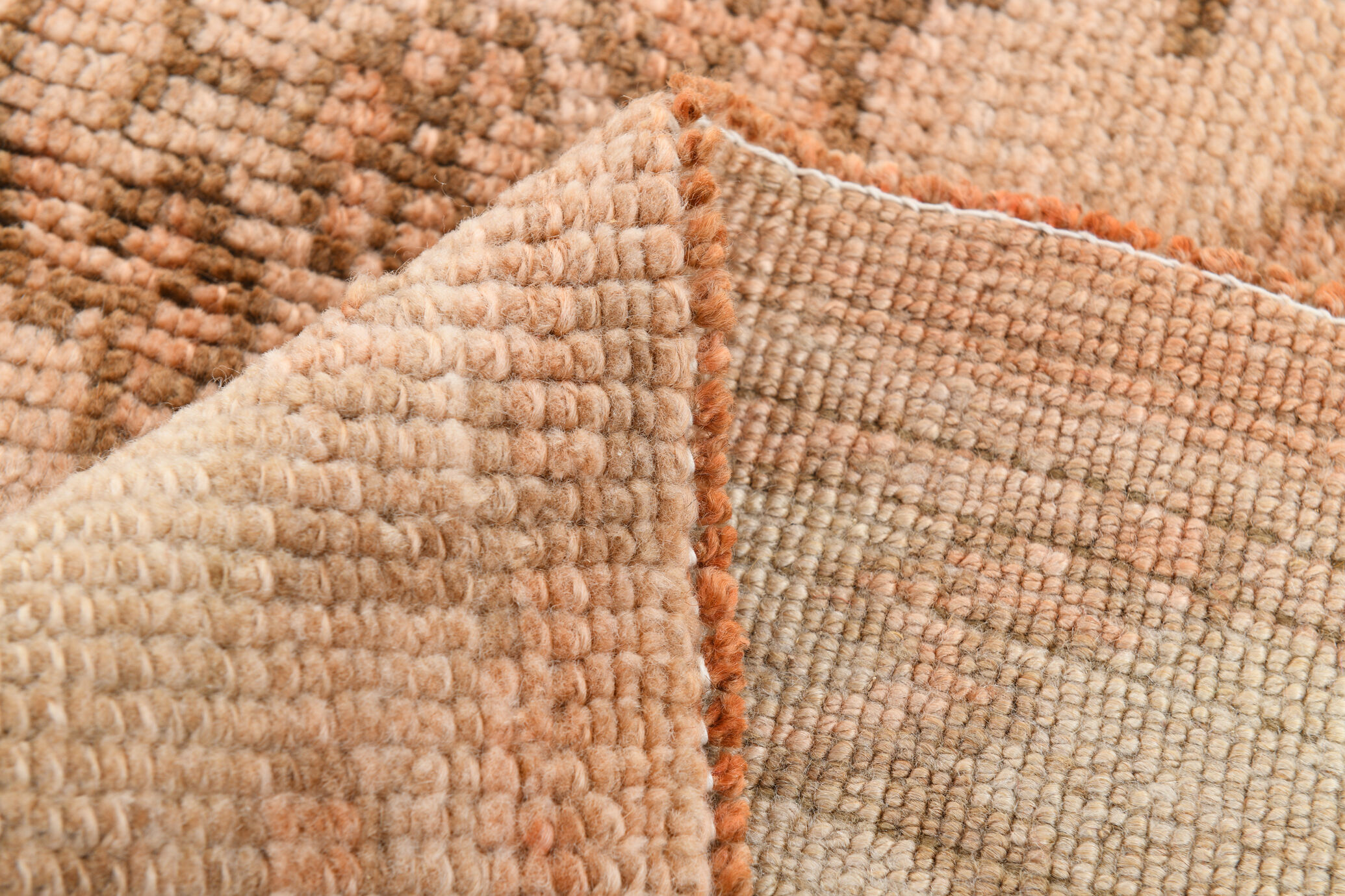 Brown beige vintage rug 325x218cm