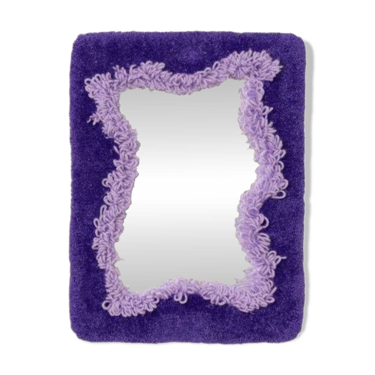 Small purple organic mirror