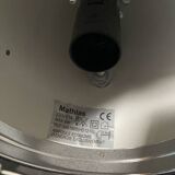 Mathias chrome and white vintage bedside desk lamp